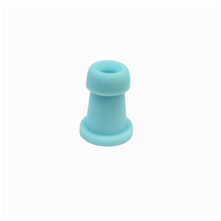 Audiologist's Choice® AC Series Single Use Eartips - 7mm, Cyan (100 / pk)